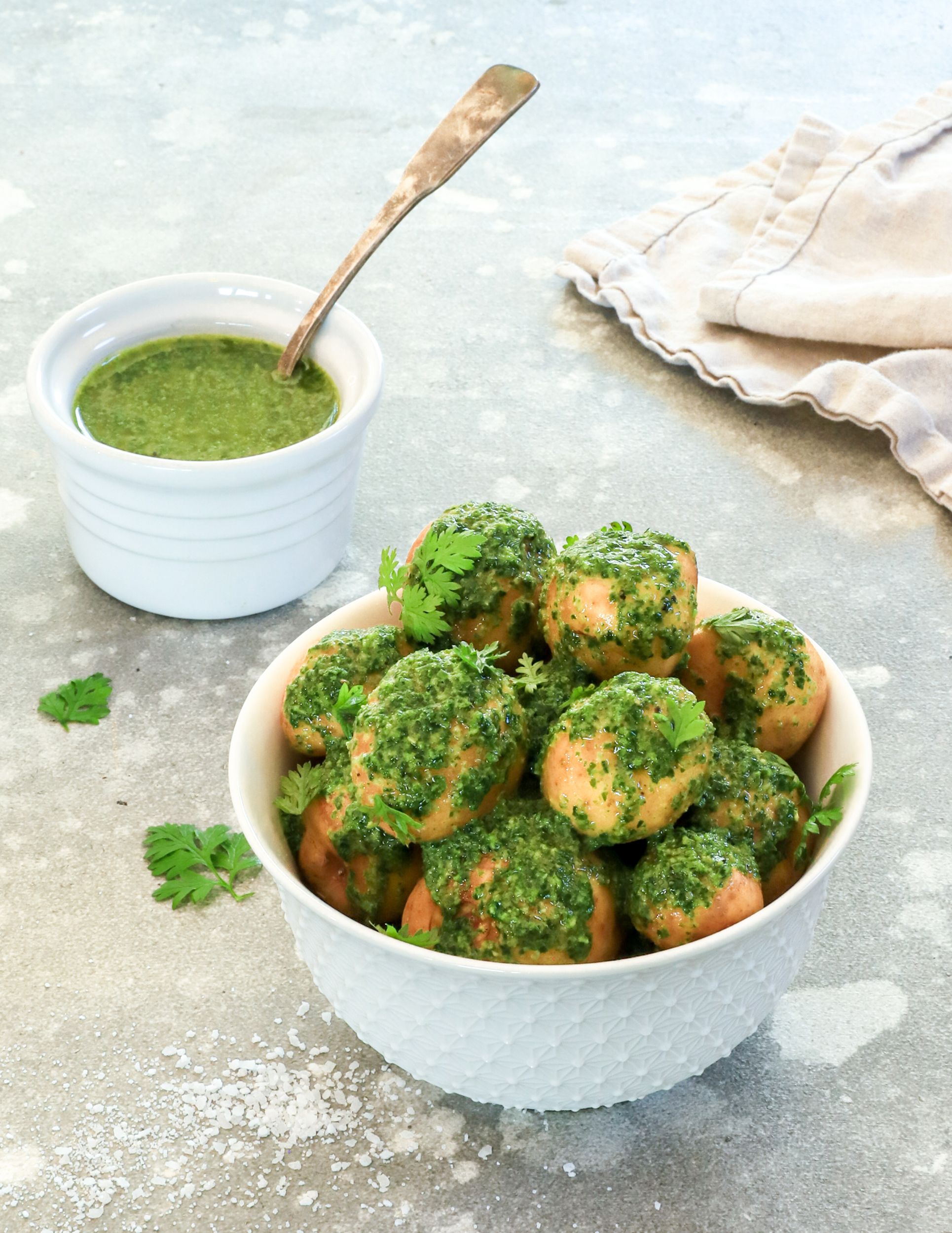 Sauce verte persillée (poulet braisé) - Parsley green sauce